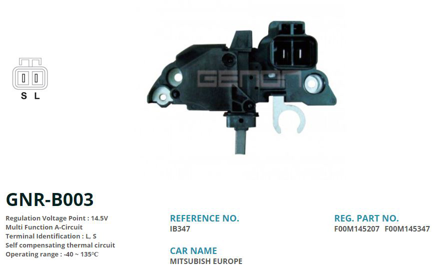 GENON B003 12v Mitsubishi Carisma L. S