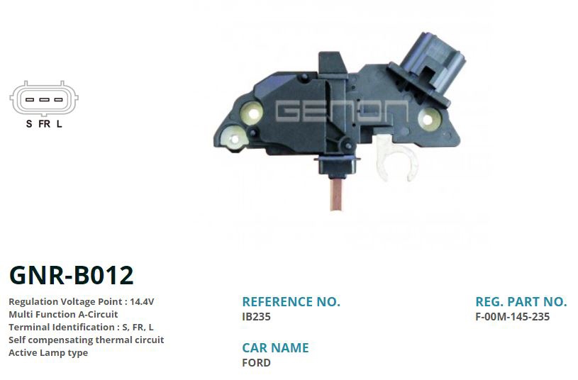 GENON B012 12v Ford Courier-Fiesta-Ka 14mm S. Fr. L