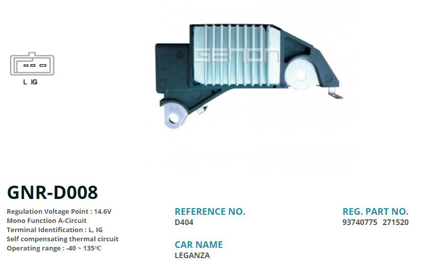 GENON D008 12v Daewoo Leganza L Ig