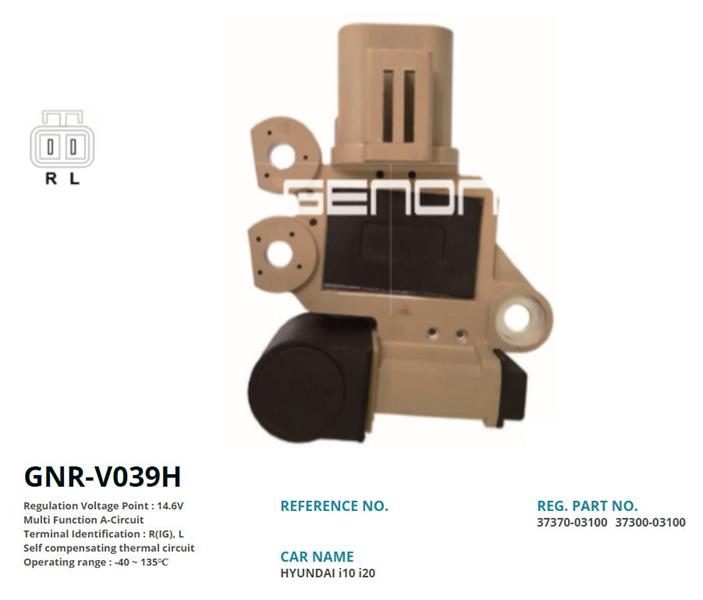 GENON V039H 12v Hyundai I10-I20 R Ig L