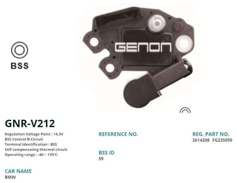 GENON V212 12v Bmw Bss