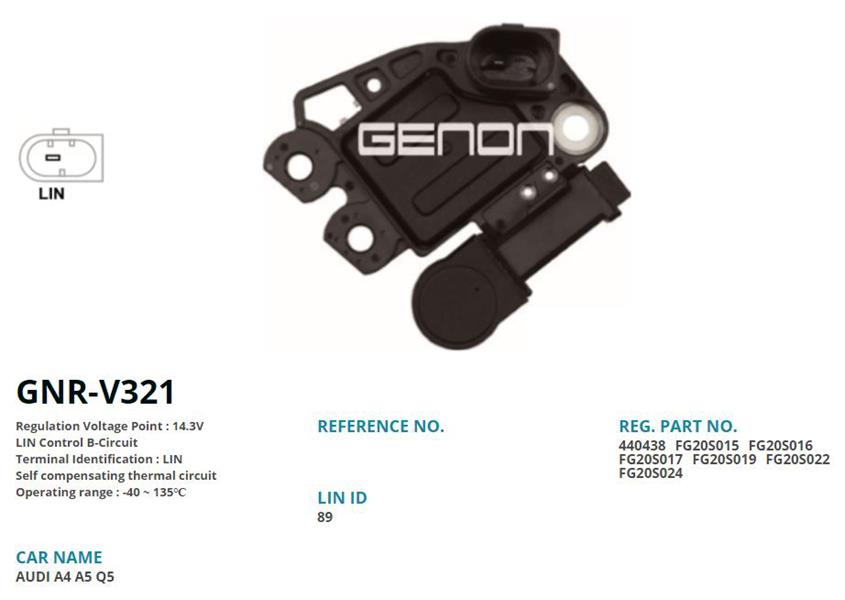 GENON V321 12v Audi A4-A5-A6-A7-Q5-Porsche Macan Lin