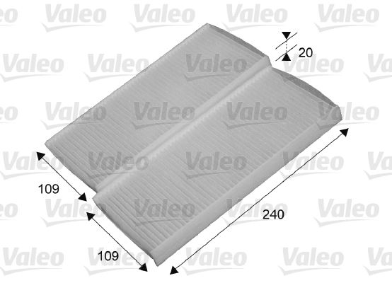 VALEO 715649 Polen Filtresi 2 Parça Master Iii 10>Master Iv 19> Kangoo Ii 08> Kangoo Express 19>Movano B 10>Cit An 12>21 1.5dci 2.3 Dci