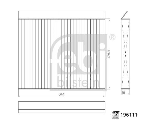 FEBI 196111 Kabin Filtresi Mg Motor Ltd.