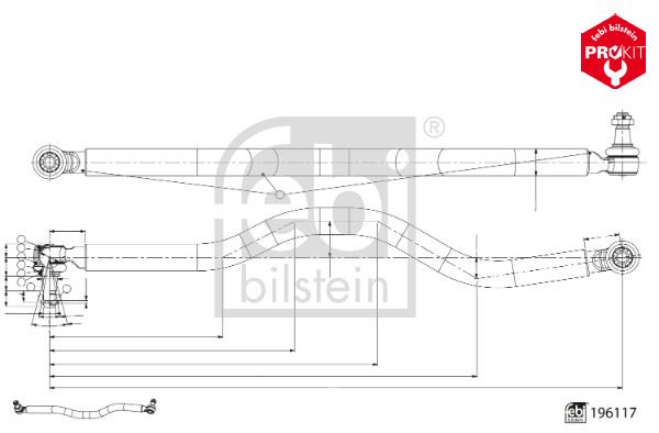 FEBI 196117 Direksiyon Rotu Mitsubishi-Mitsubishi Fuso