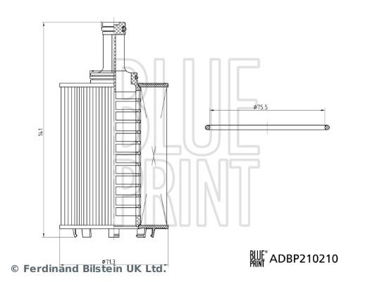 BLUEPRINT ADBP210210 Yağ Filtresi Ferrari