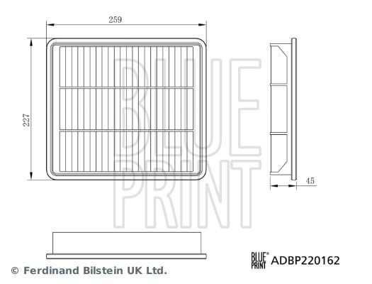 BLUEPRINT ADBP220162 Hava Filtresi Haval