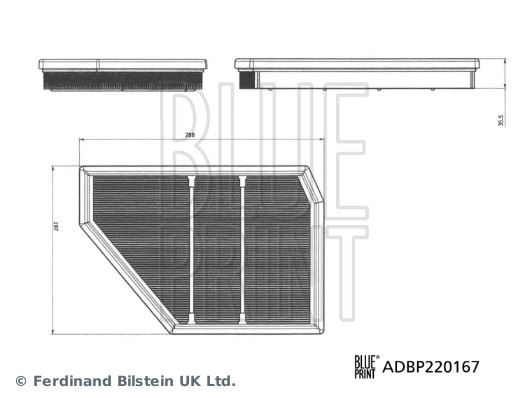 BLUEPRINT ADBP220167 Hava Filtresi Bmw