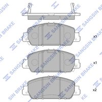 SANGSIN SP1779 Ön Fren Balata Honda Hr-V 1.6l I-Dtec Dizel Ru8 Kasa 15-> / Hr-V 1.5l I-Vtec Benzinli Ru1 Kasa 1 5->