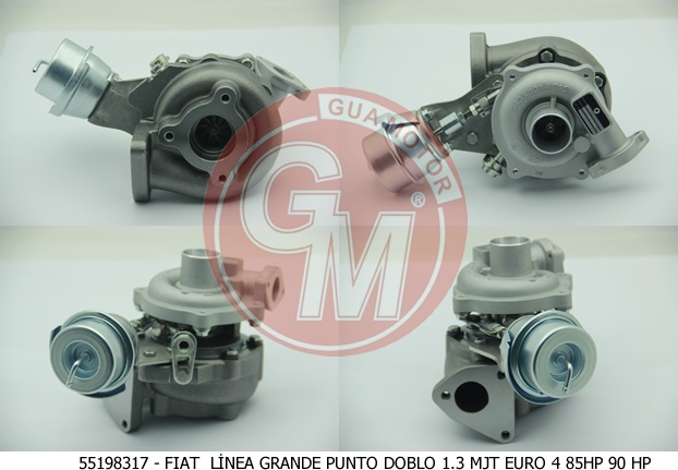 GUA 40627 Turbo Şarj Conta Ve Civata İle Beraber Fiat Doblo Linea Grande Punto Evo 1.3 Mjt Opel Corsa Euro 4 85hp 90 Hp