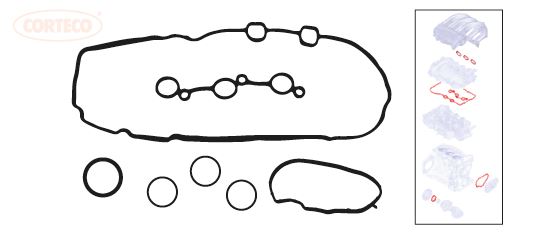 CORTECO 49115983 Üst Kapak Conta Seti P108-P208-P2008-P308 Ii-P301-C-Elysee-C1-C3 Iii-C4-Cactus Ds3 Eb2 Aygo-Eb2m-Eb2