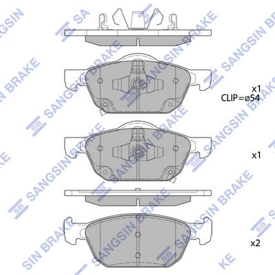 BLUEPRINT ADBP420262 Ön Fren Balata Honda Civic 1.6l N16a İ-Dtec Dizel Fk3 Kasa 13-> / Civic 1.5l Vtec Rs Modeli Hatchb Ack Fk7 Kasa 17->