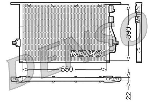 DENSO DCN10014 Klima Radyatörü Ford Mondeo 96> 1.6-1.8-2.0 Zetec
