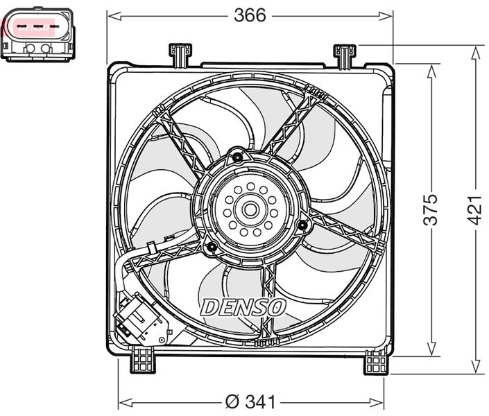 HLL-8EW 366 420-801 Fan Motoru Davlumbazli Vw