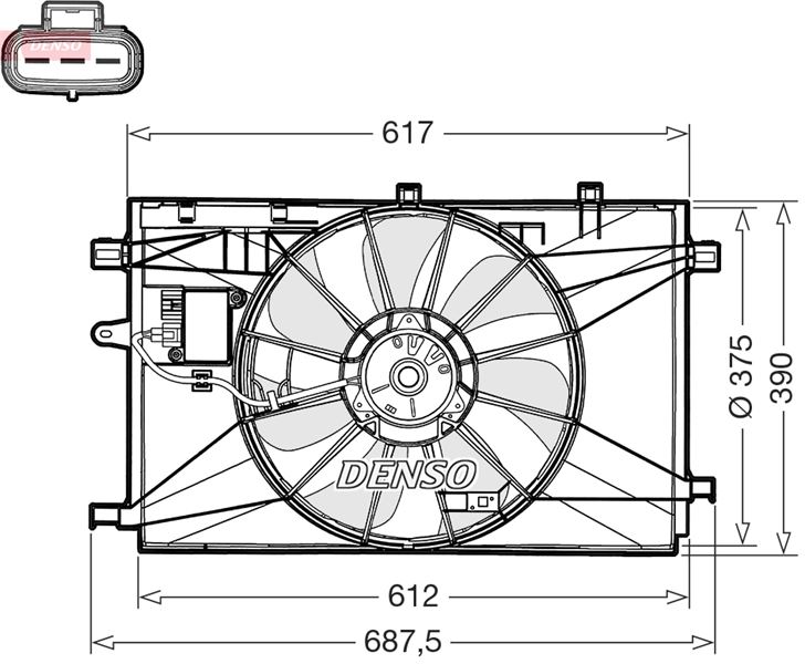 DENSO DER50003 Engine Cooling