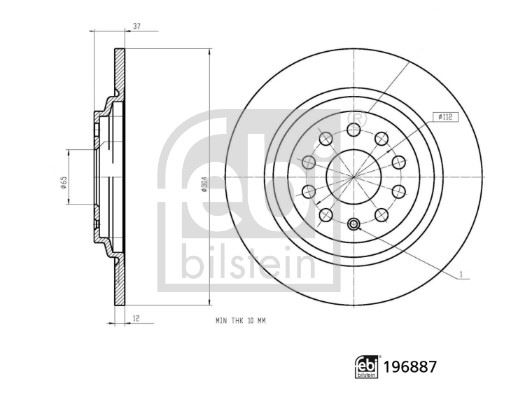 BLUEPRINT ADBP430233 Fren Diski