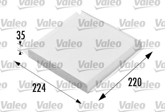 VALEO 698657 Polen Filtresi Berlingo-Partner 96 > Xsara 97-00 1.4-1.4i-1.6 16v-1.6hdi-1.8d-1.9d-2.0hdi-2.0 16v