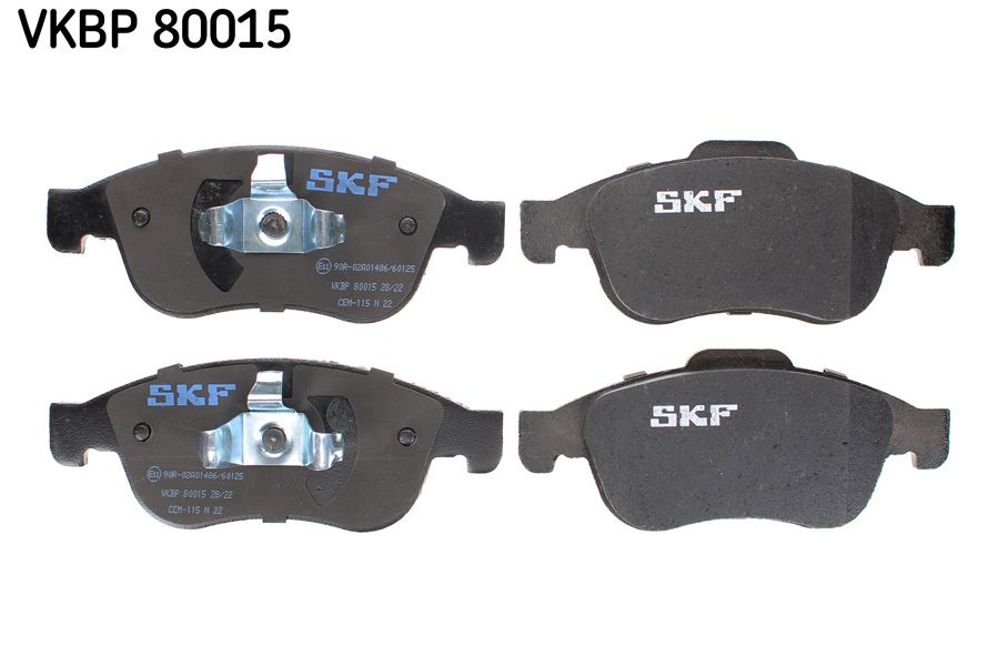 SKF VKBP80015 Ön Fren Balatasi Megane Iii 09> Scenic Iii 09>Fluence 10>Duster 10> Lodgy 12> Captur I 13>1.5 Dci 1.6 16v