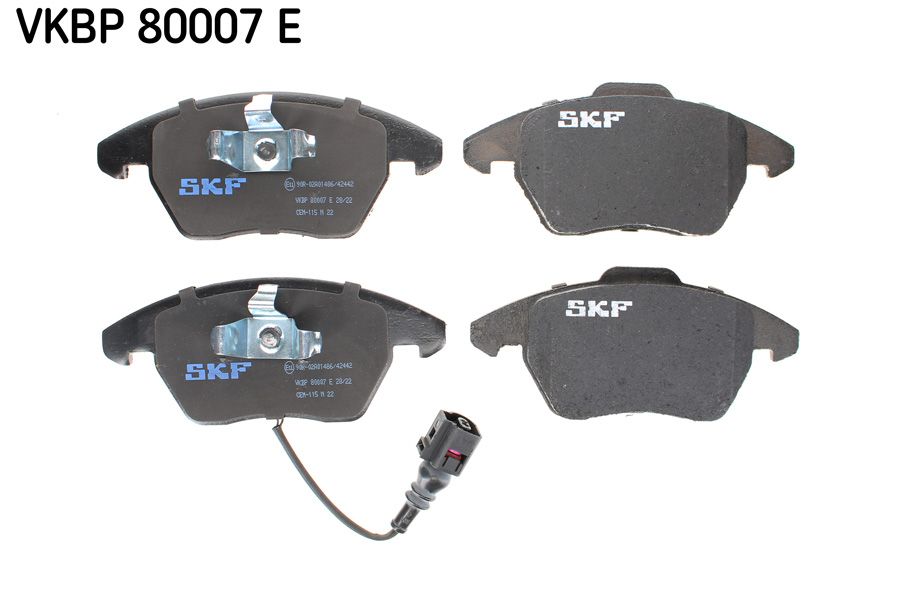 SKF VKBP80007E Ön Balata Fişli Caddy Iii 04 > Golf Iv V Vi 97 > Jetta Passat 05 > Polo 09 > Octavia 04 >