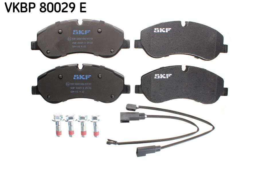 SKF VKBP80029E Ön Balata Ford Transit V363 14> -Transit Custom 2.2 Tdci 12> Kablolu