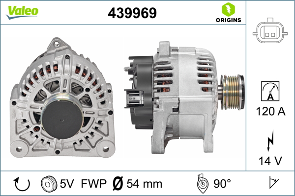 VAL-588026 Alternator Kasnagi (Renault Clio 1.5dci 08.04-/ Dacia Logan 1.5 Dci 09.05-/)