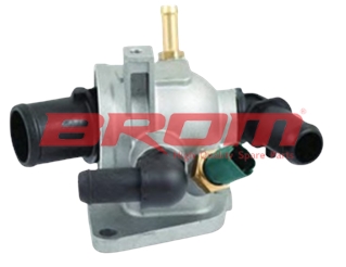 BROM FI41001 Termostat Komple 88 C Doblo-Fiorino-Linea-Punto-Corsa D-Astra H-Combo 1.3 Mtj 1.3 Cdti Müşürlü