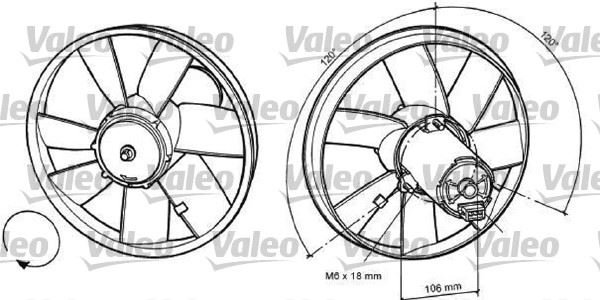 VALEO 698367 Fan Motoru Golf Iii-Iv-Caddy Ii-Passat-Cordoba 93-99 Ibiza Ii 1.4-1.8-1.9sdi-1.9tdi-2.0 Ac