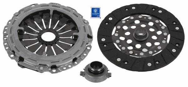 SACHS 3000951651 Debriyaj Seti Peugeot P406-P607-P806-Expert Citroen C5-C8-Evasion-Jumpy-Fiat Scudo-Ulysse 2.0 Hdi- 2 .0 Jtd Dw10ated-Dw10ated4