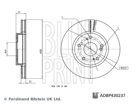 BLUEPRINT ADBP430237 Fren Diski