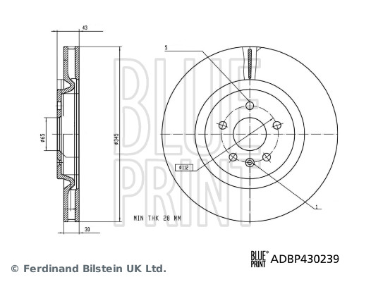 BLUEPRINT ADBP430239 Fren Diski