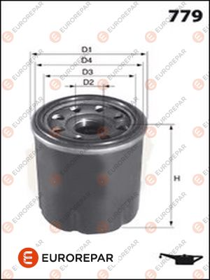 PSA-E149173 Eurorepar Yag Filtresi Renault Megane Iii-Clio Iii-Lgn Iii-Scenic Iii-/ Hyundai Atos-Picanto
