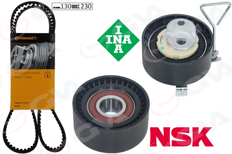 GVA 59T9975C Eksantrik Gergi Kiti Volvo S60 1.5t3 2.0 T3 T4 T5 T6 T8 15-18 S80 S90-V40-V60 V70 V90 Xc40 Xc60 Xc90 130diş X 23 31460035