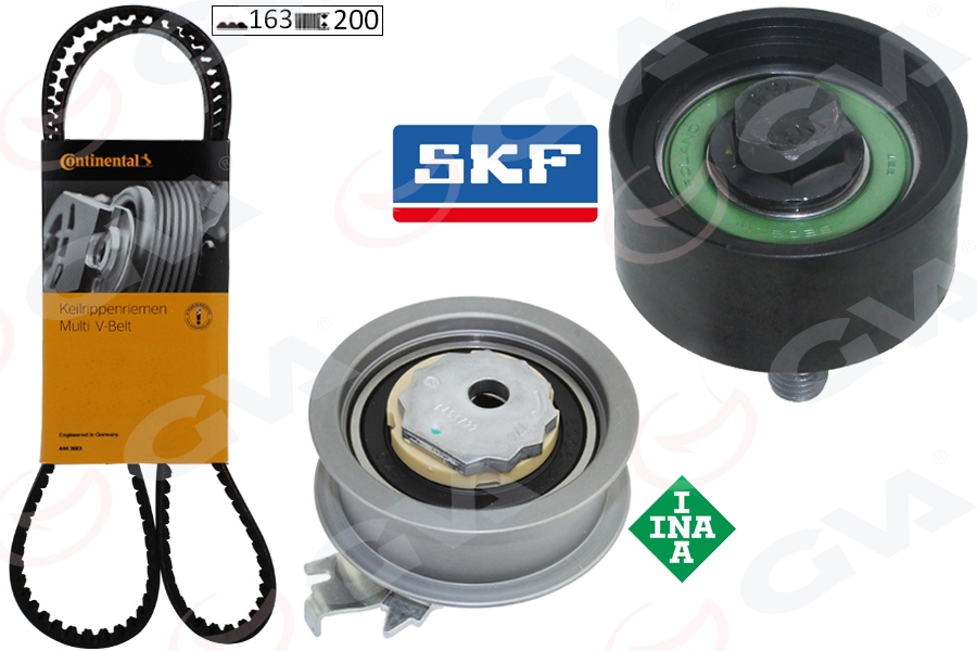 GVA 59T7517C Triger Seti 163 Diş Golf7-Passat-Polo-A3-Leon Formentor 1.5 Tsi Daca-Dada-Dpca-Dpba-Crja 17 >