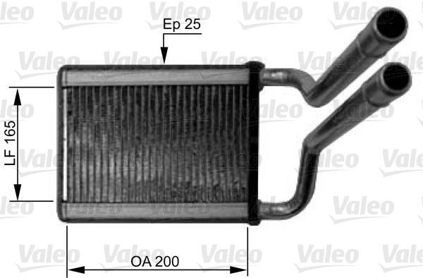 VALEO 812438 Kalorifer Radyatörü Kia Picanto 1.0-1.1-1.1 Crdi 04 > 200x165x25
