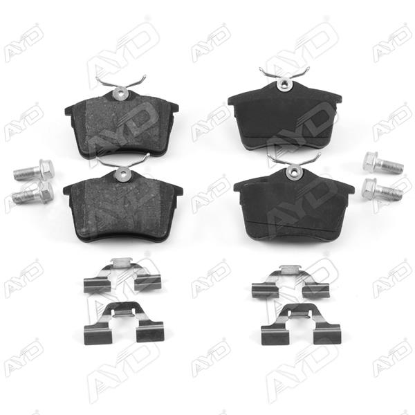 AYD 60072A Arka Fren Balatasi P307 00>09 P308 07>14 Partner 08> Partner Tepee 08> Berlingo 08> C4 04>16 Xsara Picasso 99>11 Ds4 15>18