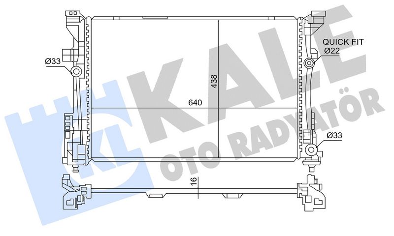 KALE 363850 Motor Su Radyatoru Mercedes W176 W246 C117 X117 X156
