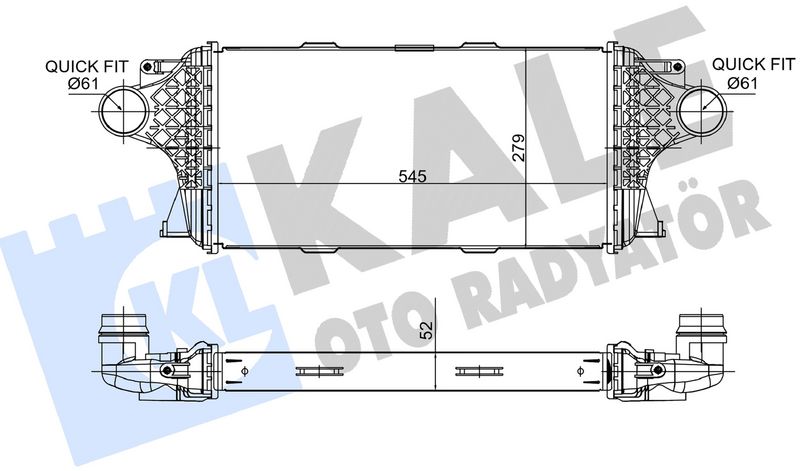 42-2822 Turbo Radyatoru (Intercooler) Mercedes Gl Serisi (X166) 350 Cdi 2012-/ Gle Serisi (W166) 300 D 2015-/ Gls 4 Matic (X166) 350 D 2015-
