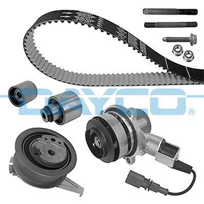 DAYCO KTBWP8841 Devirdaimli Triger Seti Golf7-A3-Leon-Passat-Tiguan 1.6-2.0 Tdi 13=> Clha/B-Dcxa-Crlb-Cuvc-Crka-Crkb 145rp+250ht+Atb2232+Atb2571+Atb2652+Dp1981