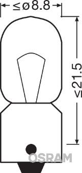 OSRAM 3893-2BL Blister Ambalaj - Ampul 12v 53 4w Park İkili Ambalaj
