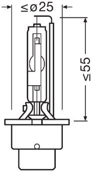 OSRAM 66440XN2-2HB Ampul Gaz Desarjli 35w D4s Xenarc Night Breaker Laser Next Generation Sxnn İkili Kutu
