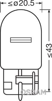 OSRAM 7505-2BL Blister Ambalaj - Ampul 12v 93 Sinyal 21w Dipsiz Tek Flama İkili Ambalaj