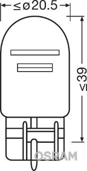OSRAM 7515-2BL Blister Ambalaj - Ampul 12v 1016 Stop 21/5w Dipsiz Çift Flama İkili Ambalaj