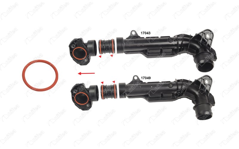 NIFEA 17053 Turbo Hava Hortum Contasi Corsa F-Astra L-Mokka-Combo E-Crandland-Crossland-Vivaro C-Partner- Berlingo-Rifter-Expert-P208-P301-P308-P508-P2008-P3008-P5008-C3-C4-C5-Ds3-Proace City 1.5 Hdi