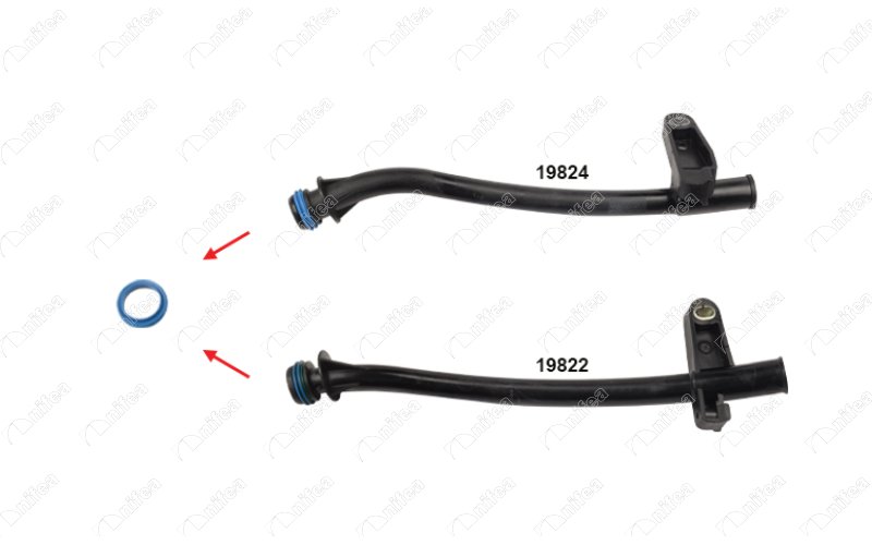 NIFEA 19821 Yağ Seviye Çubuğu Borusu Contasiok İle Gösterilen Conta Ford Fiesta Jv Td 1.8 Rtn-Rtp-Rtq 00-03