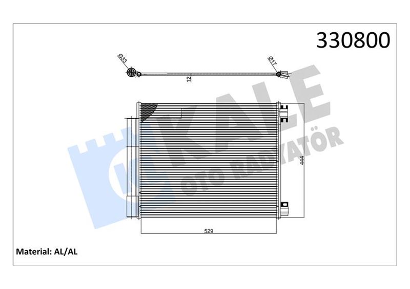 KALE 050ABC091 Klima Radyatörü Kondenseri Renault Megane Iv 15> Talisman 15> Grand Sc Nic Iv 16> 1.2tce 1.3 Tce 1.5dci 1.6sce 1.6dci Ac Mek. Atom. Al Brz