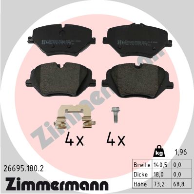 DEL-LP3882 Fren Balatasi On Bmw X1 2022-