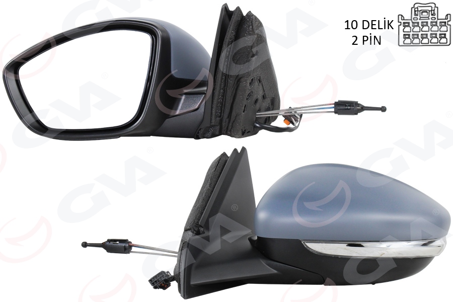 6139726 Dis Dikiz Aynasi Sol Elektrikli Isitmali Astarli Sinyalli 6 Pin Opel Corsa F 2019-