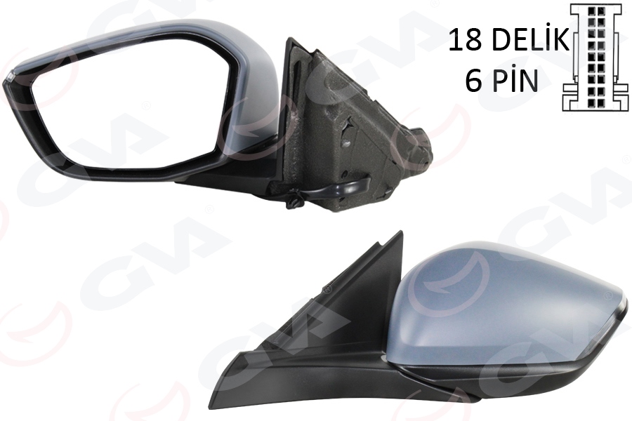 6141768 Dis Dikiz Aynasi Sol Elektrikli Isitmali Sinyalli 8 Pin Opel Astra L 2021- / Peugeot 308 Iii 2021- / 308 Sw Iii 2021-