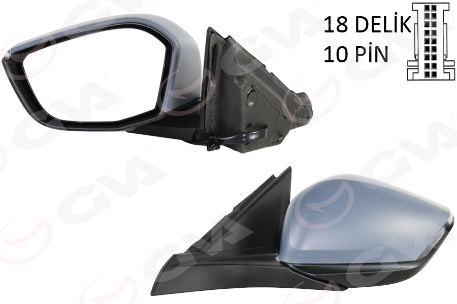 6144768 Dis Dikiz Aynasi Sag Elektrikli Isitmali Otomatik Katlanir Sinyalli Sensorlu Alt Aydinlatmali 11 Pin Peugeot 308 Iii 2021- / 308 Sw 2021- / 408 Ii 2022