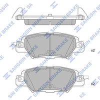 SANGSIN SP1860 Arka Fren Balata Mazda Cx-5 2.0l Pe Skyactiv Ke Kf Kasa 12-> / 2.2l Sh Dizel Ke Kf Kasa 17-18